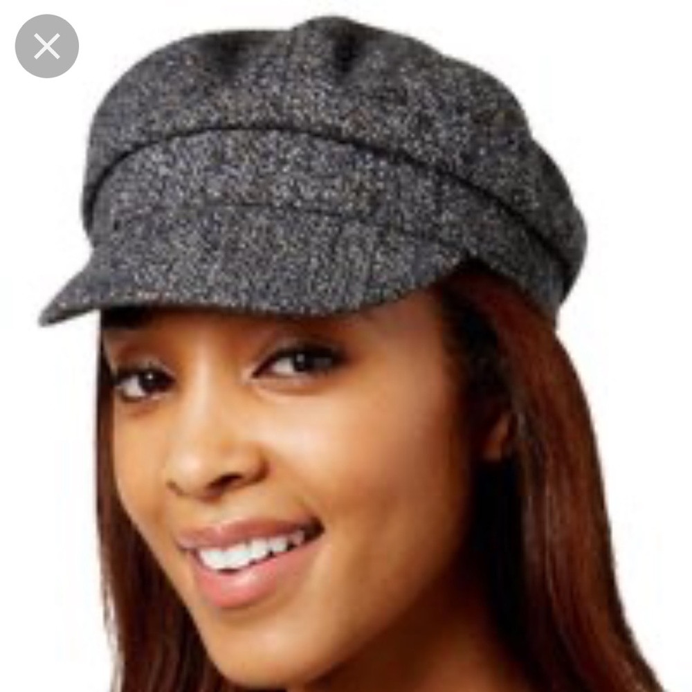 Nine West Hat Gray Tweed